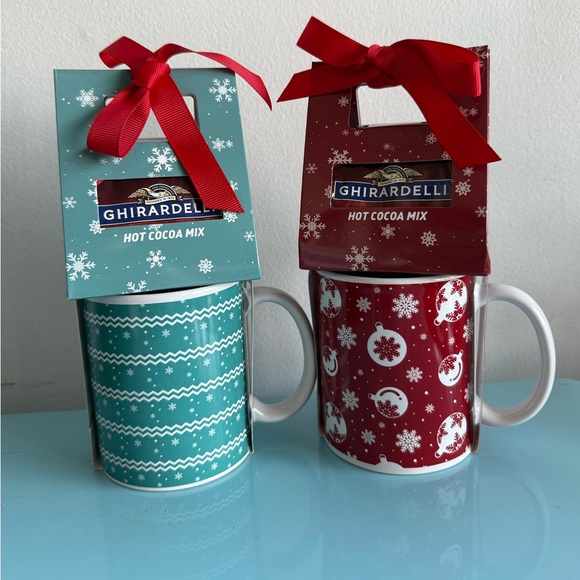 NWT Ghirardelli Hot Cocoa Mix & Mug Gift Set of 2 - Picture 1 of 4
